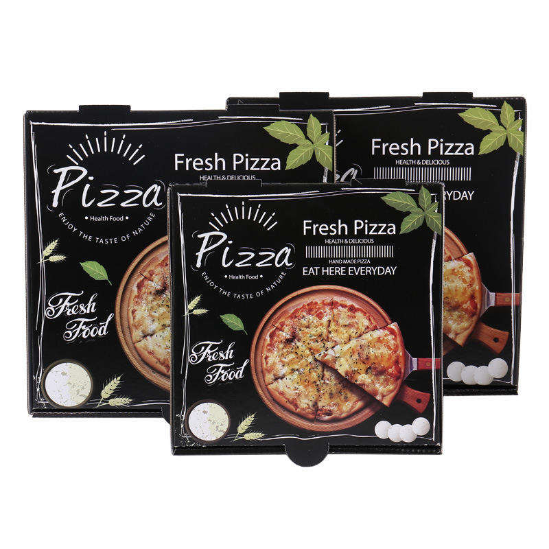Food Grade Logo Kotak Pizza Mewah Bergelombang