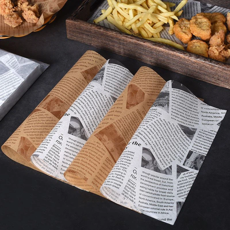 Greaseproof Pe Wax Burger Wrap Pape