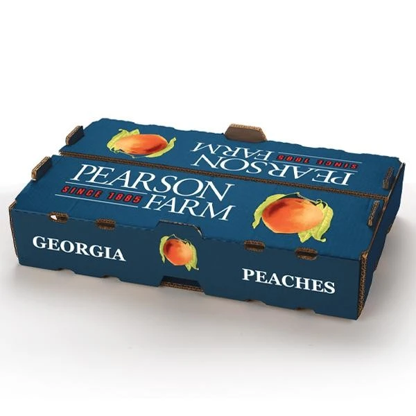 Printed High Quality Peach Fruit Box