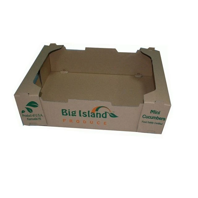 Printed High Quality Peach Fruit Box