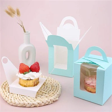 Kotak Kue Tinggi Jendela PET Kekuatan Tinggi