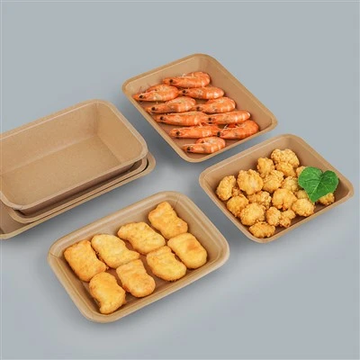 Baki Perahu Kertas untuk Makanan Ringan Sekali Pakai