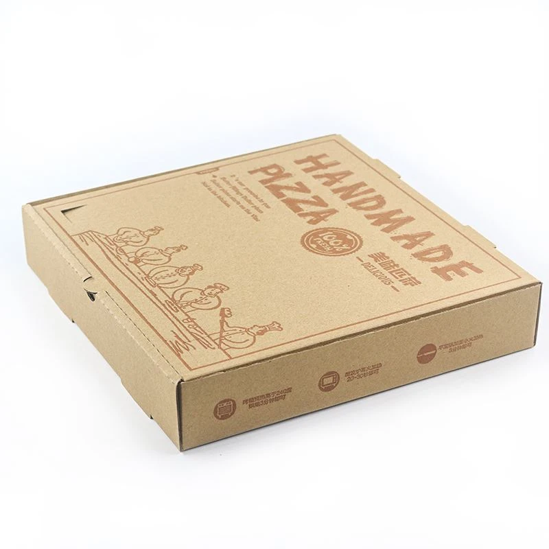 Kemasan Kotak Pizza Kertas Kraft Takeaway